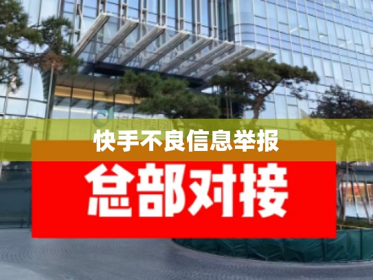 快手不良信息举报