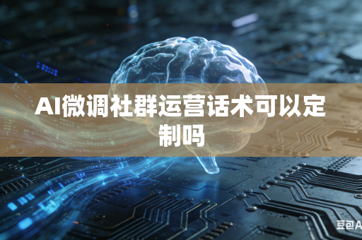 AI微调社群运营话术可以定制吗
