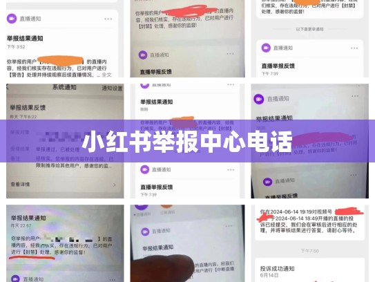 小红书举报中心电话