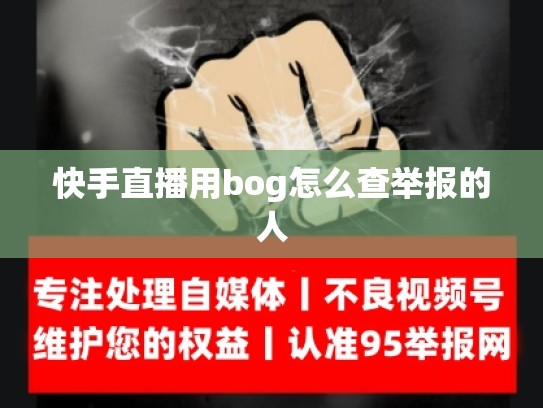 快手直播用bog怎么查举报的人