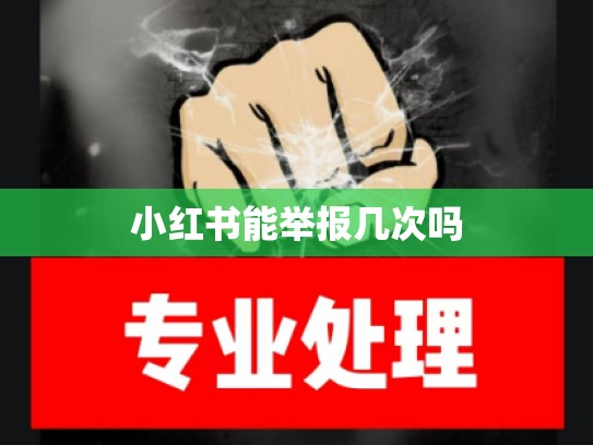 小红书能举报几次吗