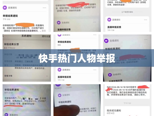 快手热门人物举报