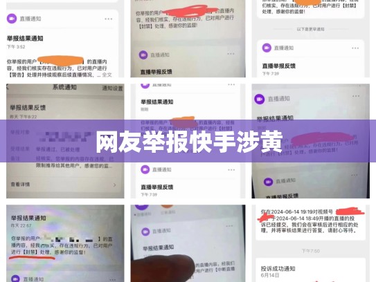 网友举报快手涉黄