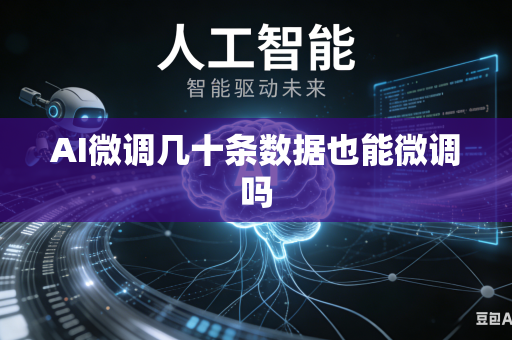 AI微调几十条数据也能微调吗