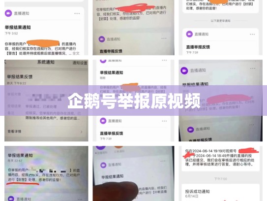 企鹅号举报原视频