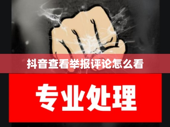 抖音查看举报评论怎么看