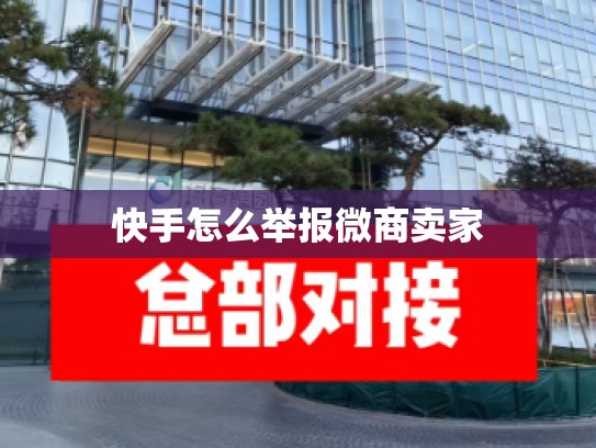 快手怎么举报微商卖家