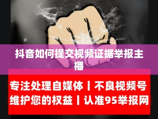 抖音如何提交视频证据举报主播