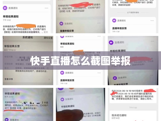 快手直播怎么截图举报