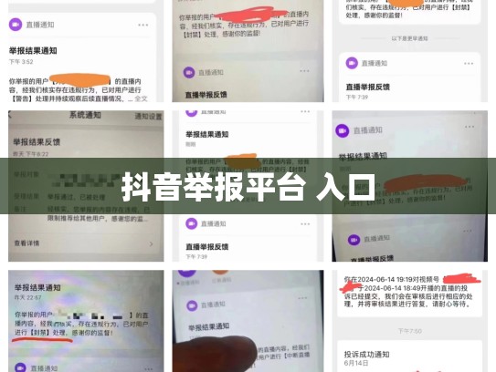 抖音举报平台 入口