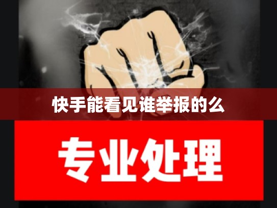 快手能看见谁举报的么