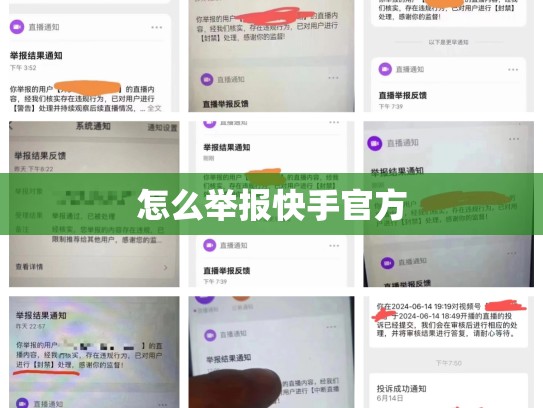 怎么举报快手官方