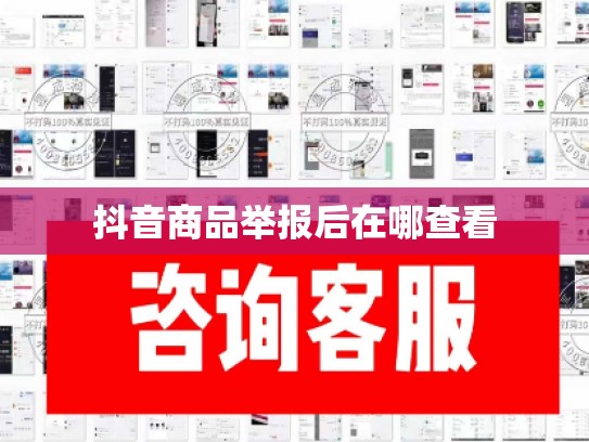 抖音商品举报后在哪查看
