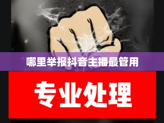 哪里举报抖音主播最管用