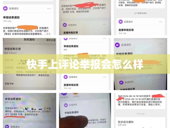 快手上评论举报会怎么样