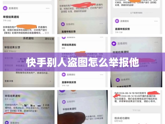 快手别人盗图怎么举报他