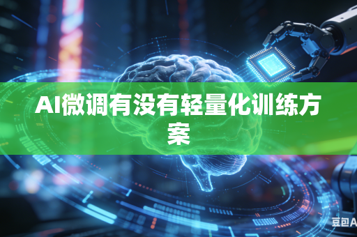 AI微调有没有轻量化训练方案