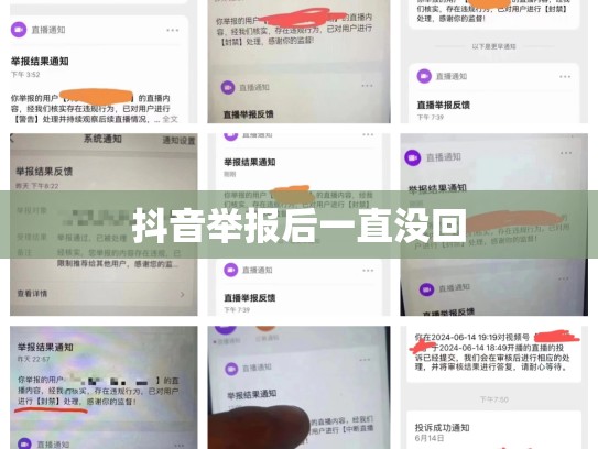 抖音举报后一直没回