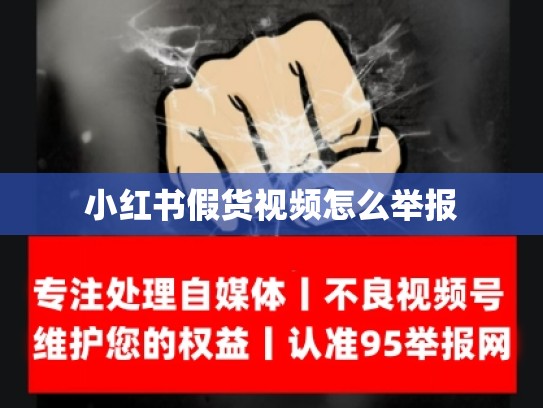 小红书假货视频怎么举报