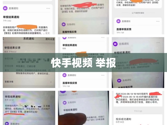 快手视频 举报