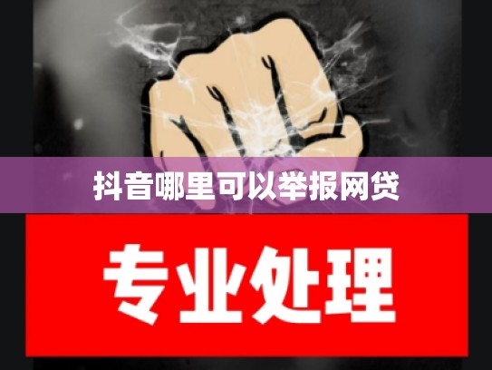 抖音哪里可以举报网贷