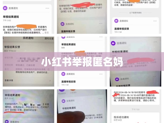 小红书举报匿名妈