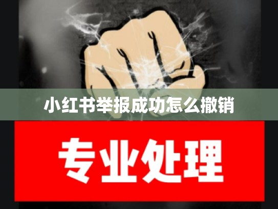 小红书举报成功怎么撤销