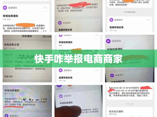 快手咋举报电商商家