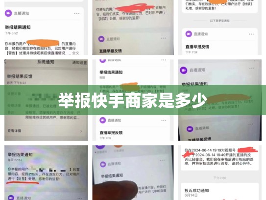 举报快手商家是多少