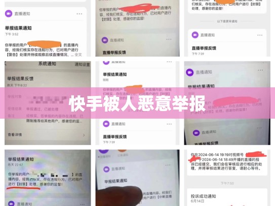 快手被人恶意举报