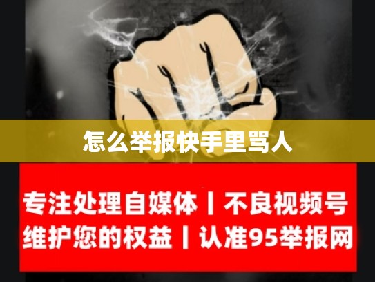 怎么举报快手里骂人