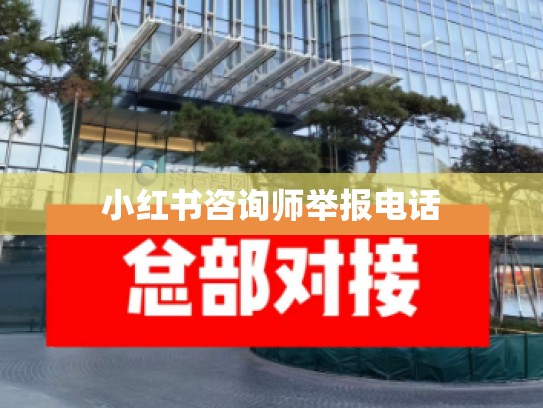 小红书咨询师举报电话