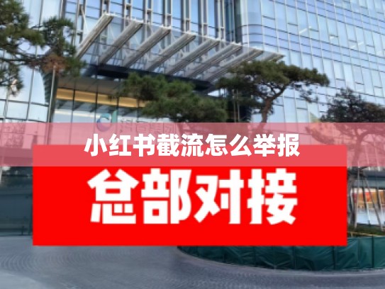 小红书截流怎么举报
