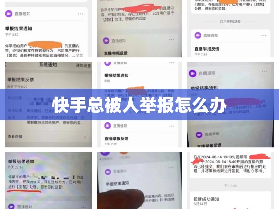快手总被人举报怎么办
