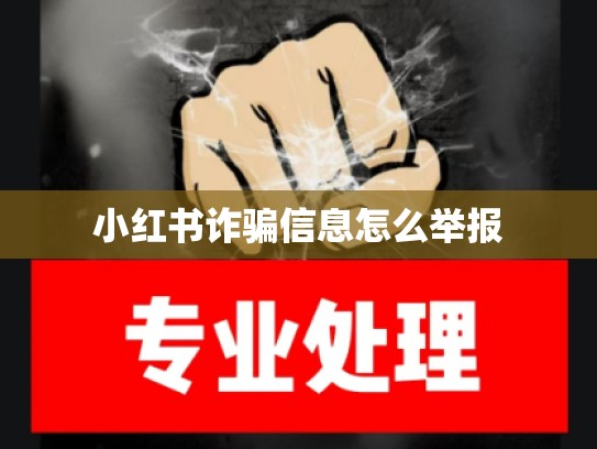 小红书诈骗信息怎么举报