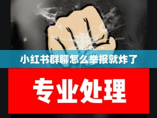小红书群聊怎么举报就炸了