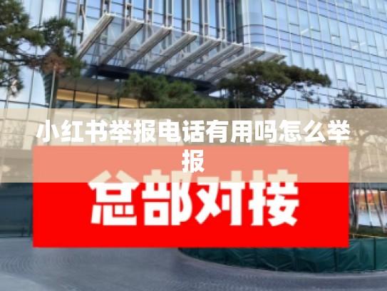 小红书举报电话有用吗怎么举报
