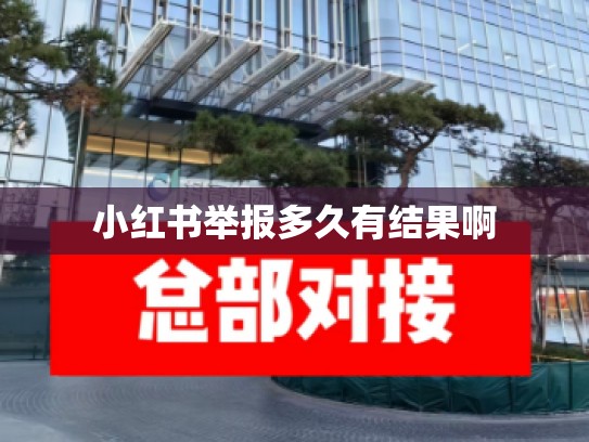 小红书举报多久有结果啊