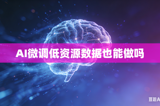 AI微调低资源数据也能做吗