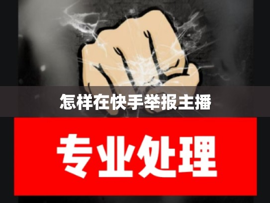 怎样在快手举报主播