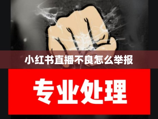 小红书直播不良怎么举报