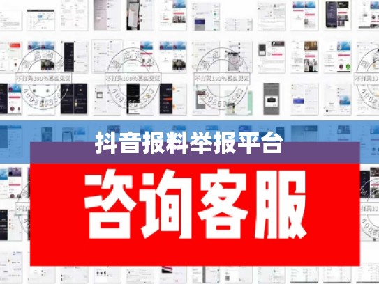 抖音报料举报平台