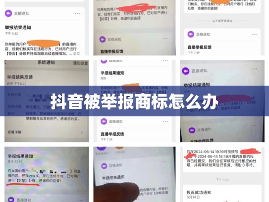 抖音被举报商标怎么办