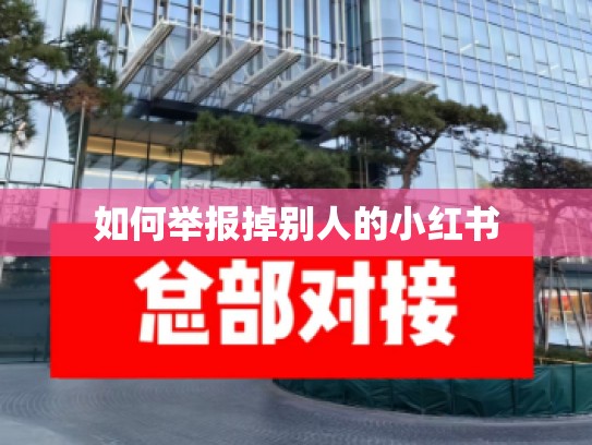 如何举报掉别人的小红书