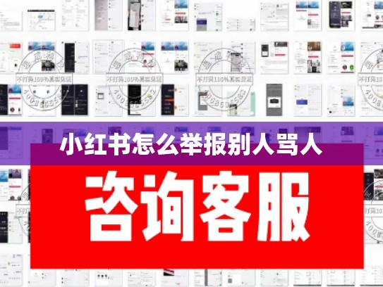 小红书怎么举报别人骂人