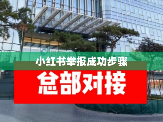 小红书举报成功步骤