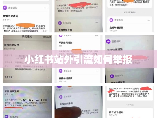 小红书站外引流如何举报