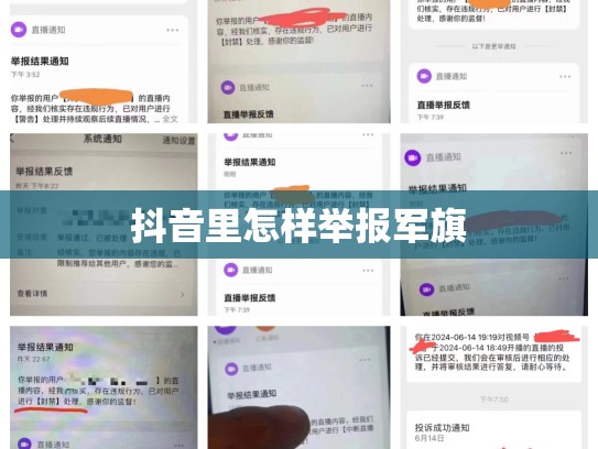 抖音里怎样举报军旗