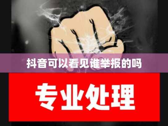 抖音可以看见谁举报的吗