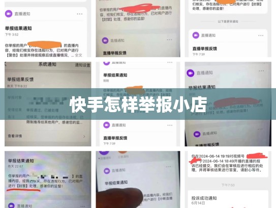 快手怎样举报小店